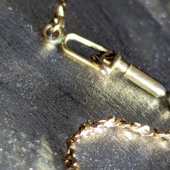 Antique Cross Necklace KIRNER's 12k Gold Filled Religious Faith Statement Signed - Picture 12 of 16